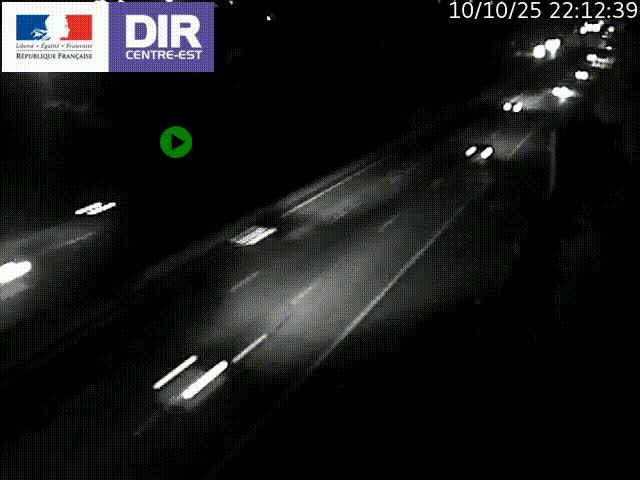 Caméra de circulation à Saint-Priest à la jonction entre l'A43 et l'A46 en direction de Marseille