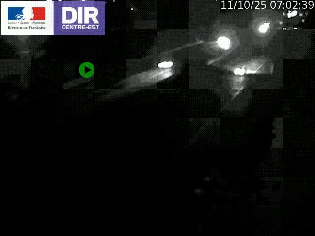 Caméra de circulation à Saint-Priest à la jonction entre l'A43 et l'A46 en direction de Marseille