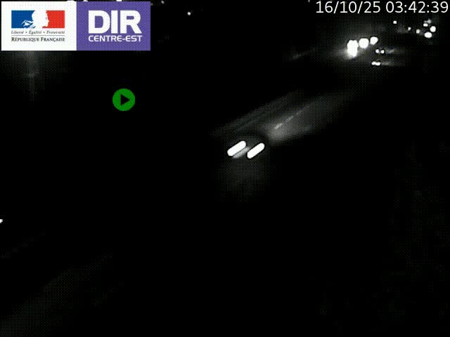 Caméra de circulation à Saint-Priest à la jonction entre l'A43 et l'A46 en direction de Marseille