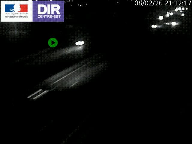 <h2>Caméra de circulation à Saint-Priest à la jonction entre l'A43 et l'A46 en direction de Marseille</h2>