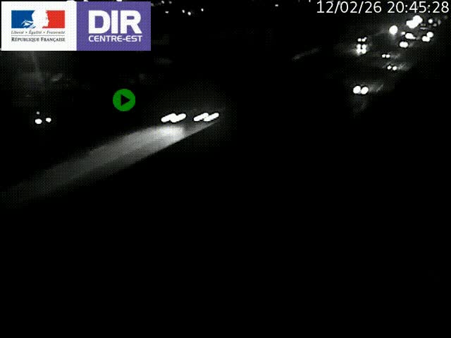 <h2>Caméra de circulation à Saint-Priest à la jonction entre l'A43 et l'A46 en direction de Marseille</h2>