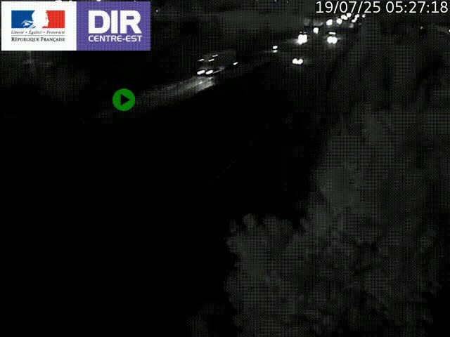<h2>Caméra de circulation à Saint-Priest à la jonction entre l'A43 et l'A46 en direction de Marseille</h2>