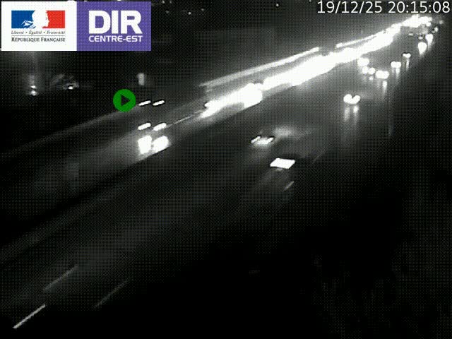 <h2>Caméra de circulation à Saint-Priest à la jonction entre l'A43 et l'A46 en direction de Marseille</h2>