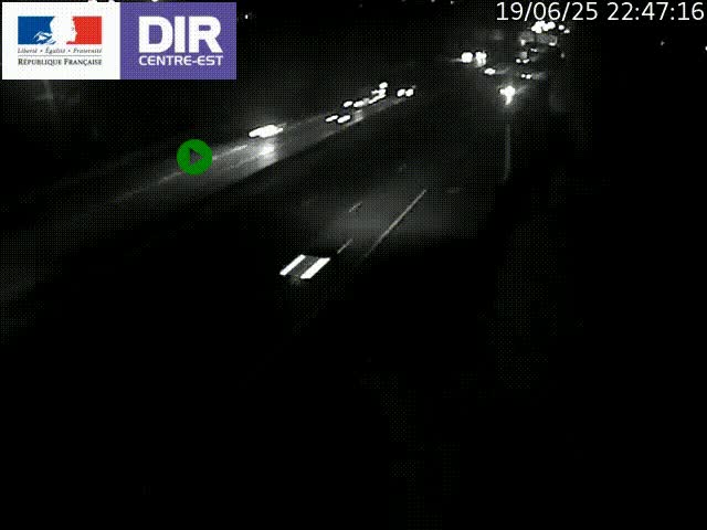<h2>Caméra de circulation à Saint-Priest à la jonction entre l'A43 et l'A46 en direction de Marseille</h2>