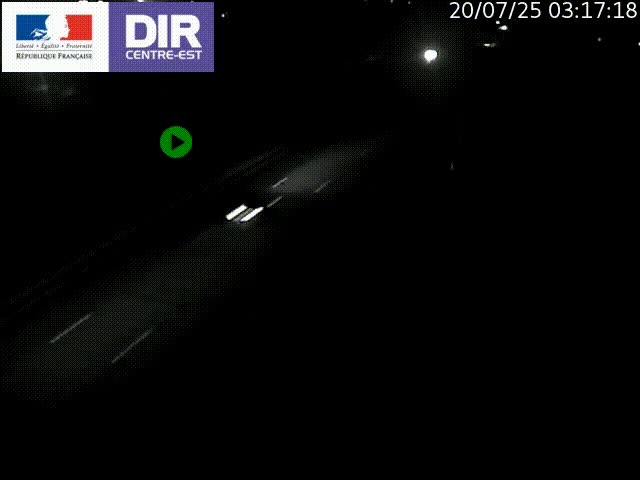 <h2>Caméra de circulation à Saint-Priest à la jonction entre l'A43 et l'A46 en direction de Marseille</h2>