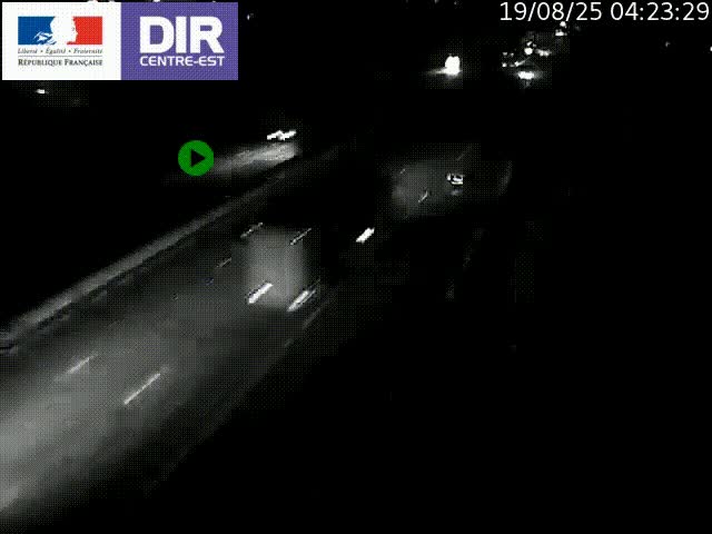 <h2>Caméra de circulation à Saint-Priest à la jonction entre l'A43 et l'A46 en direction de Marseille</h2>