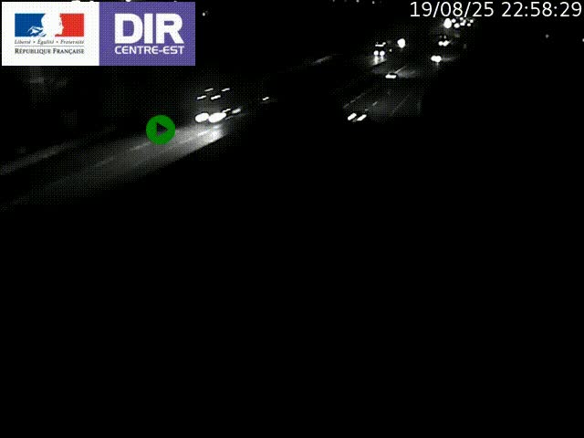 <h2>Caméra de circulation à Saint-Priest à la jonction entre l'A43 et l'A46 en direction de Marseille</h2>