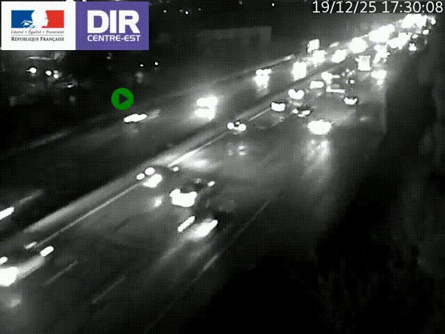 <h2>Caméra de circulation à Saint-Priest à la jonction entre l'A43 et l'A46 en direction de Marseille</h2>