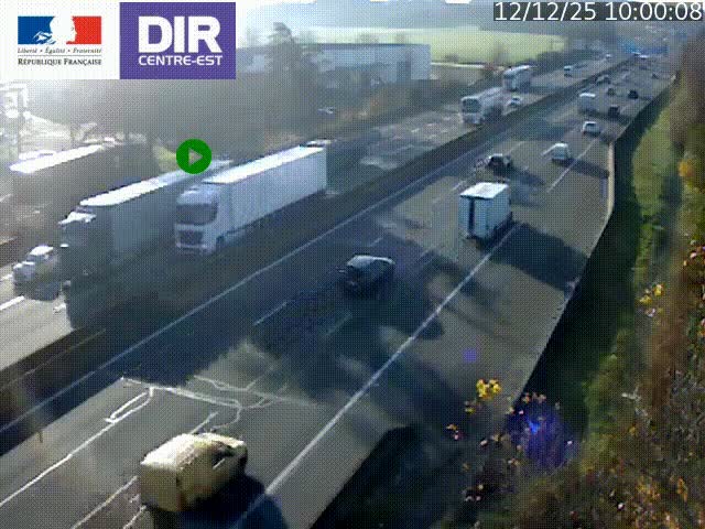 <h2>Caméra de circulation à Saint-Priest à la jonction entre l'A43 et l'A46 en direction de Marseille</h2>