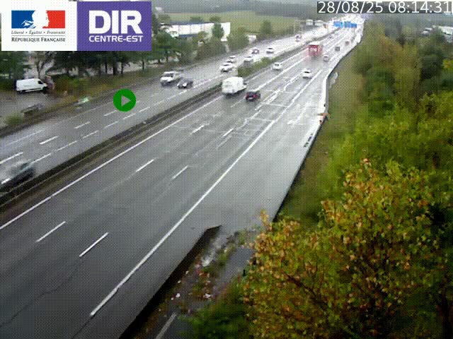 <h2>Caméra de circulation à Saint-Priest à la jonction entre l'A43 et l'A46 en direction de Marseille</h2>
