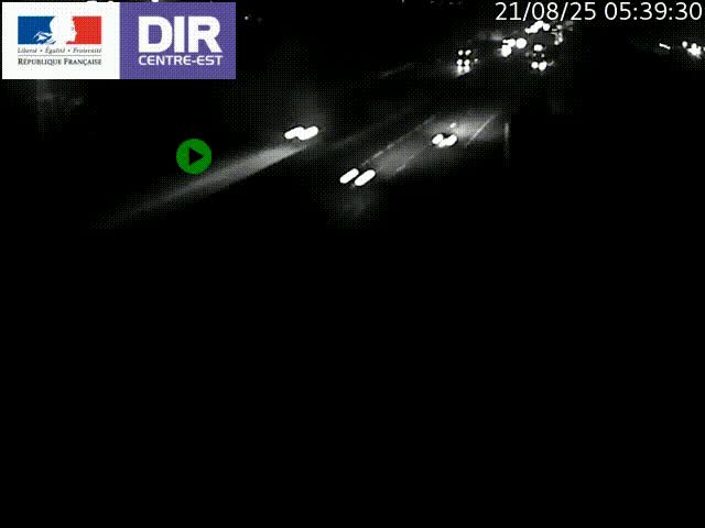 <h2>Caméra de circulation à Saint-Priest à la jonction entre l'A43 et l'A46 en direction de Marseille</h2>