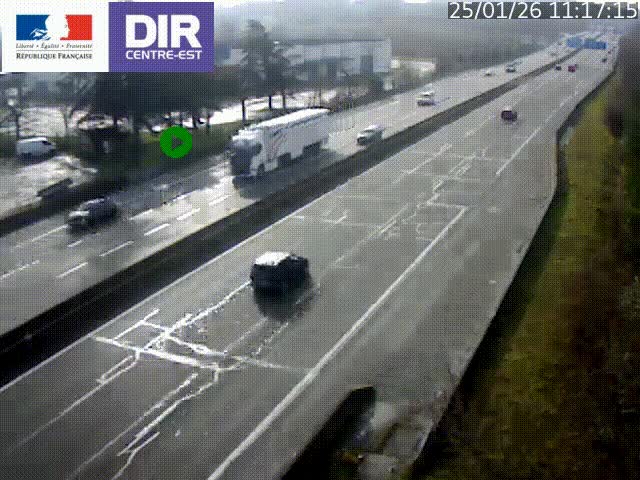 <h2>Caméra de circulation à Saint-Priest à la jonction entre l'A43 et l'A46 en direction de Marseille</h2>