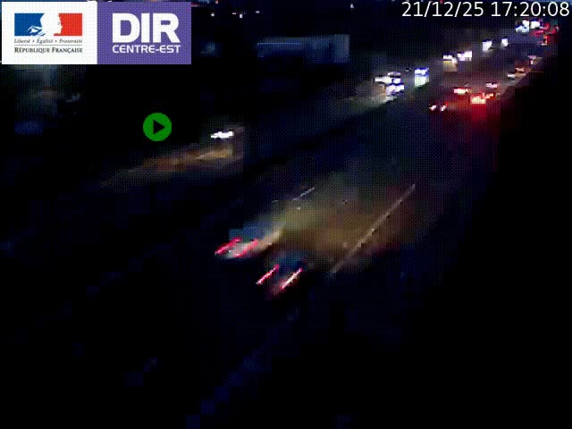 <h2>Caméra de circulation à Saint-Priest à la jonction entre l'A43 et l'A46 en direction de Marseille</h2>