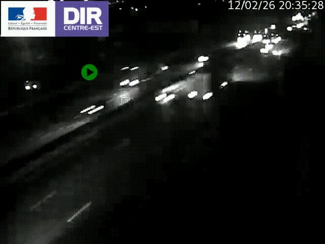<h2>Caméra de circulation à Saint-Priest à la jonction entre l'A43 et l'A46 en direction de Marseille</h2>