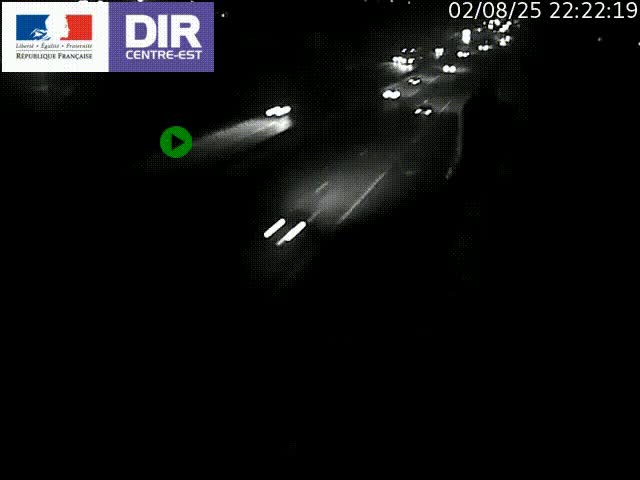 <h2>Caméra de circulation à Saint-Priest à la jonction entre l'A43 et l'A46 en direction de Marseille</h2>