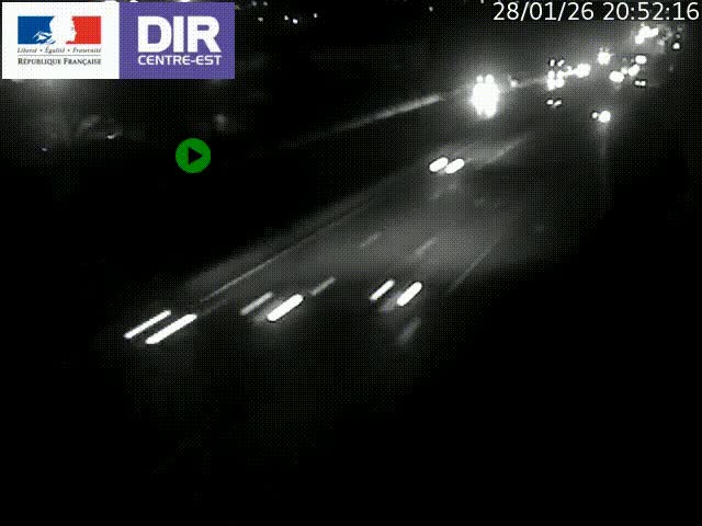 <h2>Caméra de circulation à Saint-Priest à la jonction entre l'A43 et l'A46 en direction de Marseille</h2>