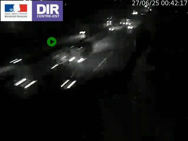 <h2>Caméra de circulation à Saint-Priest à la jonction entre l'A43 et l'A46 en direction de Marseille</h2>