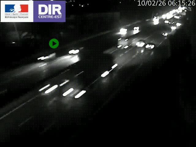 <h2>Caméra de circulation à Saint-Priest à la jonction entre l'A43 et l'A46 en direction de Marseille</h2>