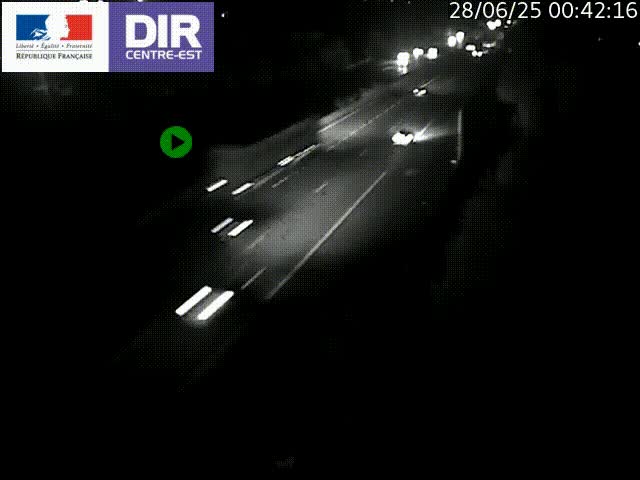 <h2>Caméra de circulation à Saint-Priest à la jonction entre l'A43 et l'A46 en direction de Marseille</h2>