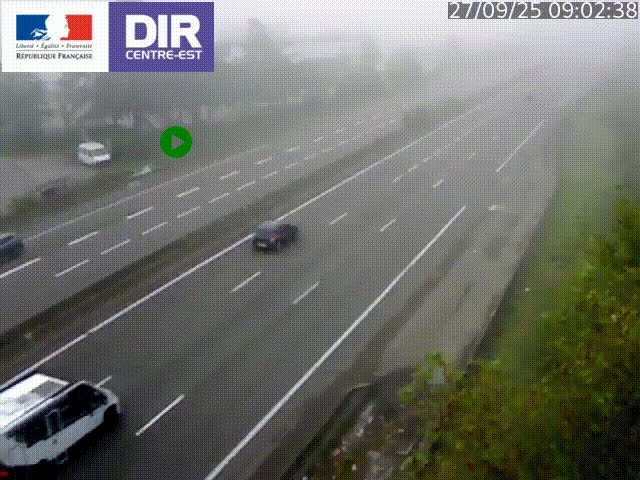 <h2>Caméra de circulation à Saint-Priest à la jonction entre l'A43 et l'A46 en direction de Marseille</h2>