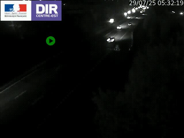 <h2>Caméra de circulation à Saint-Priest à la jonction entre l'A43 et l'A46 en direction de Marseille</h2>
