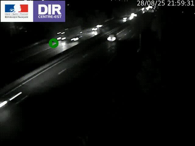 <h2>Caméra de circulation à Saint-Priest à la jonction entre l'A43 et l'A46 en direction de Marseille</h2>