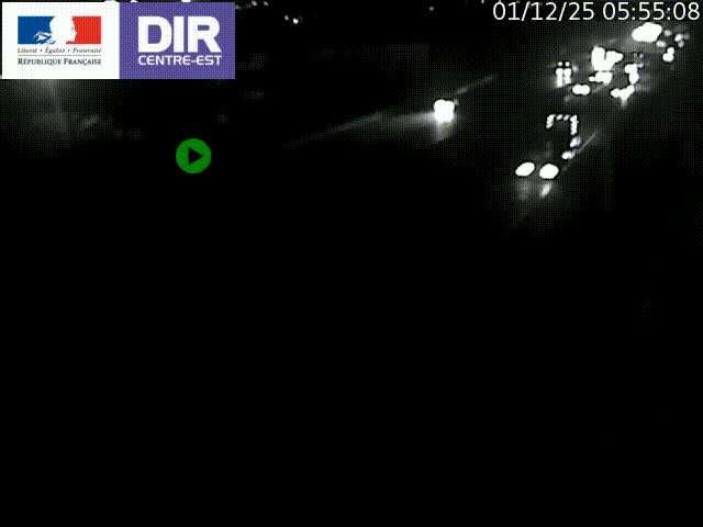 Caméra de circulation à Saint-Priest à la jonction entre l'A43 et l'A46 en direction de Marseille