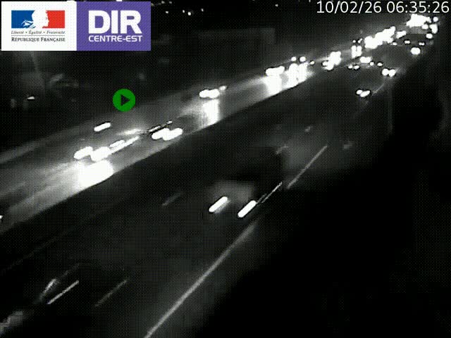 <h2>Caméra de circulation à Saint-Priest à la jonction entre l'A43 et l'A46 en direction de Marseille</h2>