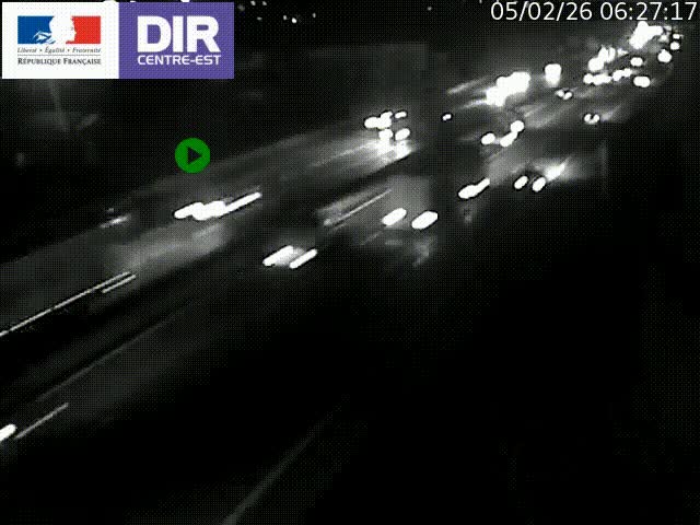 <h2>Caméra de circulation à Saint-Priest à la jonction entre l'A43 et l'A46 en direction de Marseille</h2>