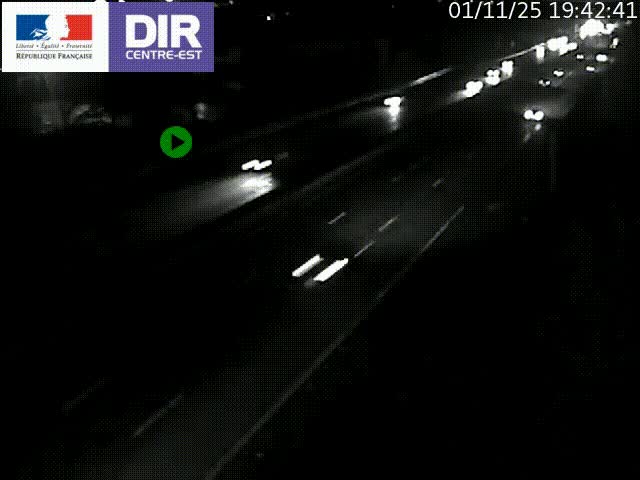 <h2>Caméra de circulation à Saint-Priest à la jonction entre l'A43 et l'A46 en direction de Marseille</h2>