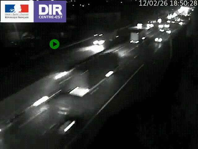 <h2>Caméra de circulation à Saint-Priest à la jonction entre l'A43 et l'A46 en direction de Marseille</h2>