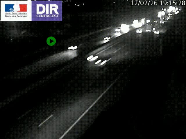 <h2>Caméra de circulation à Saint-Priest à la jonction entre l'A43 et l'A46 en direction de Marseille</h2>