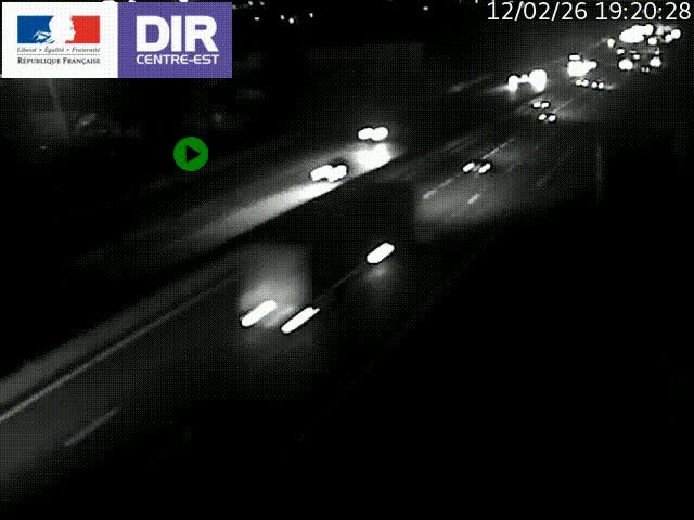 <h2>Caméra de circulation à Saint-Priest à la jonction entre l'A43 et l'A46 en direction de Marseille</h2>