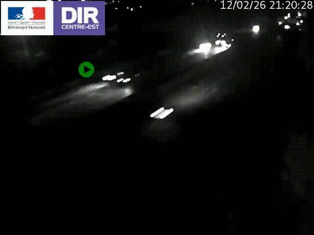 <h2>Caméra de circulation à Saint-Priest à la jonction entre l'A43 et l'A46 en direction de Marseille</h2>