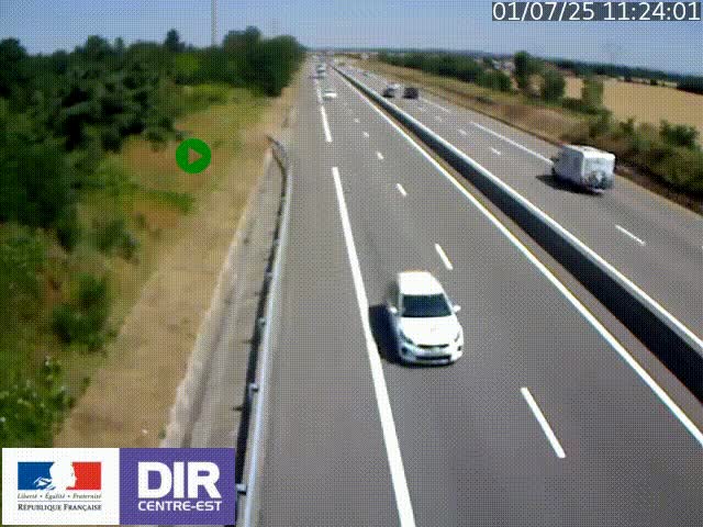 <h2>Webcam sur le contournement de Valence, sur la Nationale 7, à la jonction avec la N532, caméra orientée vers Grenoble</h2>