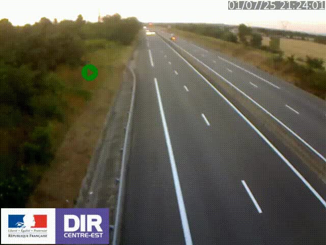 <h2>Webcam sur le contournement de Valence, sur la Nationale 7, à la jonction avec la N532, caméra orientée vers Grenoble</h2>