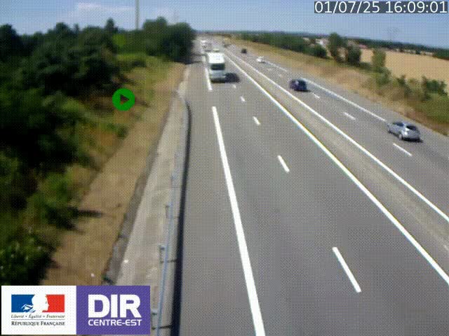<h2>Webcam sur le contournement de Valence, sur la Nationale 7, à la jonction avec la N532, caméra orientée vers Grenoble</h2>