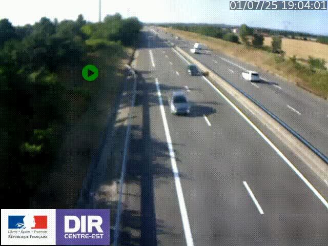 <h2>Webcam sur le contournement de Valence, sur la Nationale 7, à la jonction avec la N532, caméra orientée vers Grenoble</h2>