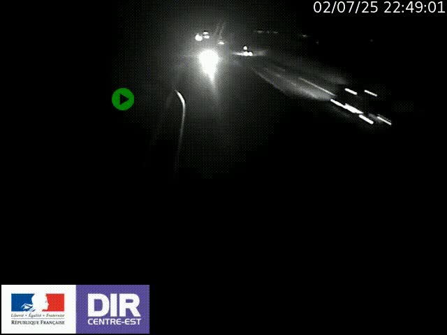<h2>Webcam sur le contournement de Valence, sur la Nationale 7, à la jonction avec la N532, caméra orientée vers Grenoble</h2>