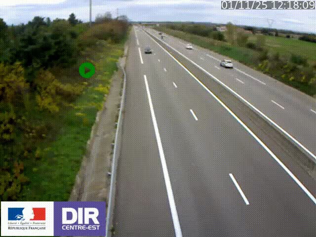 <h2>Webcam sur le contournement de Valence, sur la Nationale 7, à la jonction avec la N532, caméra orientée vers Grenoble</h2>