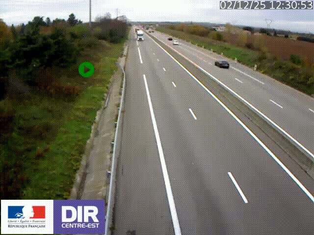 Webcam sur le contournement de Valence, sur la Nationale 7, à la jonction avec la N532, caméra orientée vers Grenoble
