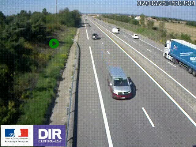 <h2>Webcam sur le contournement de Valence, sur la Nationale 7, à la jonction avec la N532, caméra orientée vers Grenoble</h2>
