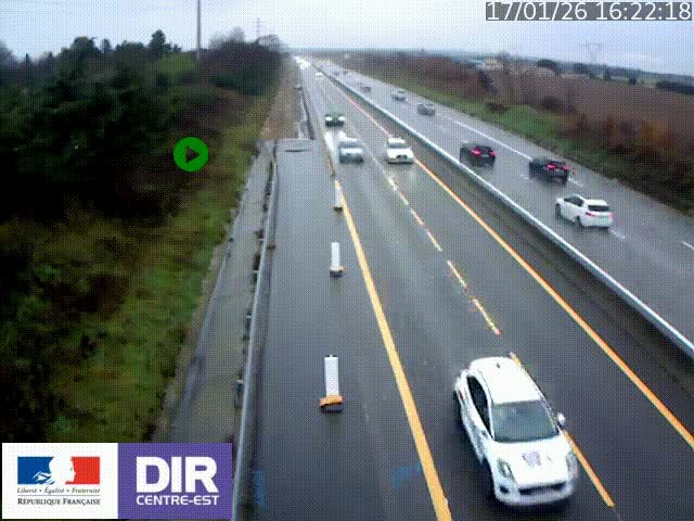 <h2>Webcam sur le contournement de Valence, sur la Nationale 7, à la jonction avec la N532, caméra orientée vers Grenoble</h2>