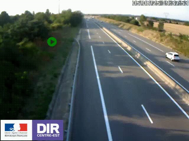 <h2>Webcam sur le contournement de Valence, sur la Nationale 7, à la jonction avec la N532, caméra orientée vers Grenoble</h2>