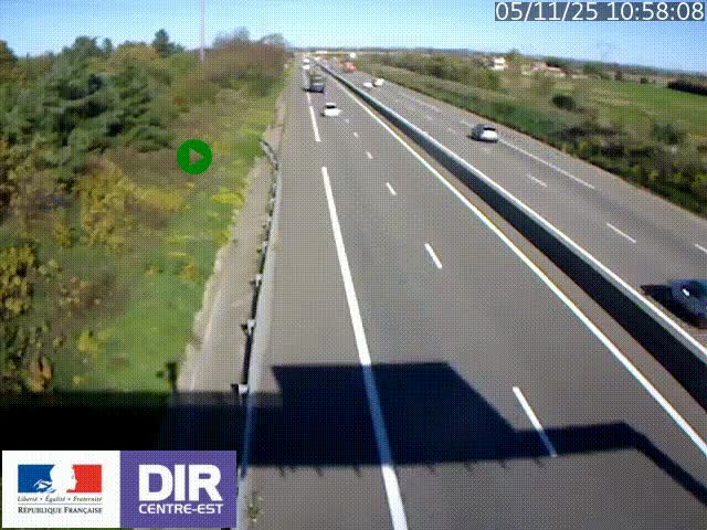 <h2>Webcam sur le contournement de Valence, sur la Nationale 7, à la jonction avec la N532, caméra orientée vers Grenoble</h2>