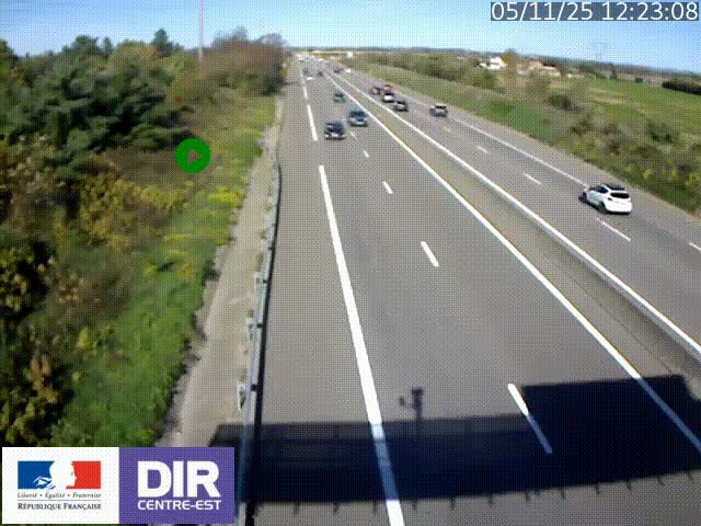 <h2>Webcam sur le contournement de Valence, sur la Nationale 7, à la jonction avec la N532, caméra orientée vers Grenoble</h2>