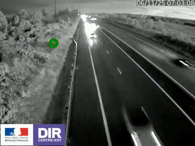 <h2>Webcam sur le contournement de Valence, sur la Nationale 7, à la jonction avec la N532, caméra orientée vers Grenoble</h2>