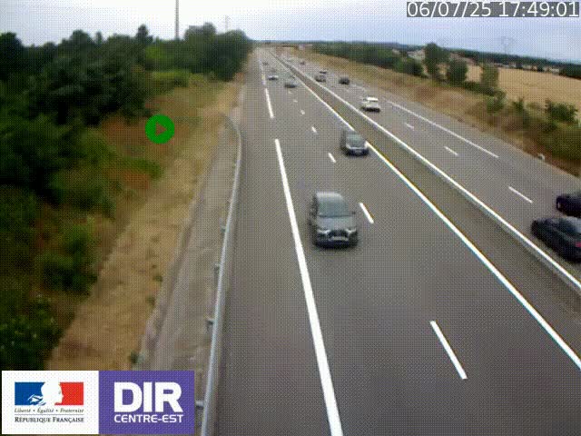 <h2>Webcam sur le contournement de Valence, sur la Nationale 7, à la jonction avec la N532, caméra orientée vers Grenoble</h2>