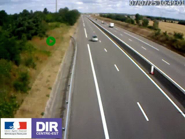 <h2>Webcam sur le contournement de Valence, sur la Nationale 7, à la jonction avec la N532, caméra orientée vers Grenoble</h2>