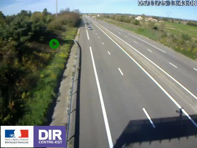 <h2>Webcam sur le contournement de Valence, sur la Nationale 7, à la jonction avec la N532, caméra orientée vers Grenoble</h2>